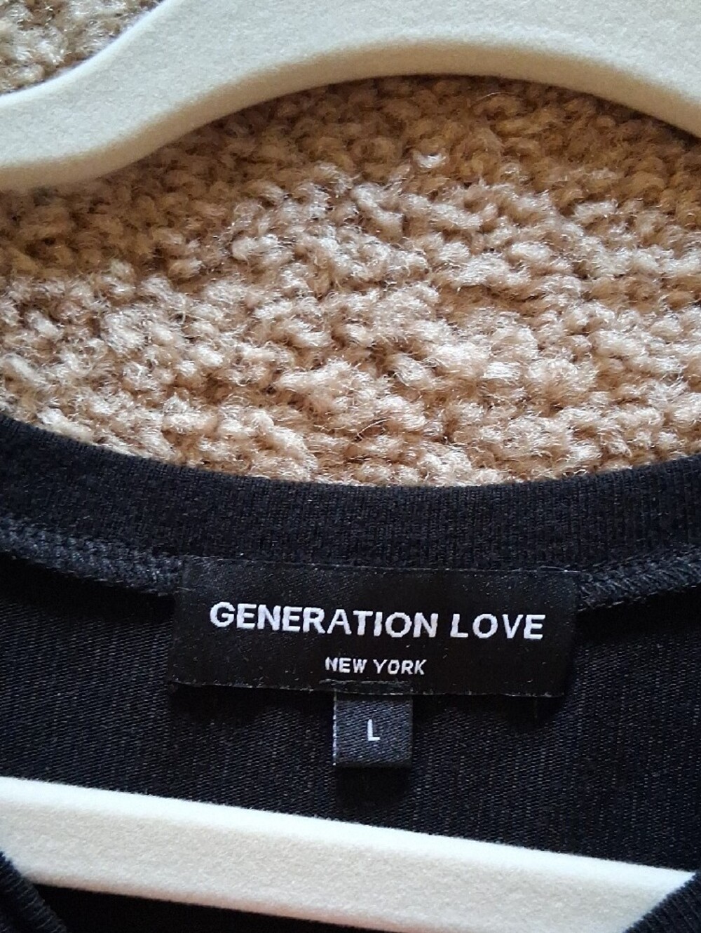 Generation Love Noelle Black Silk + Knit Blouse + Leopard-Print Ruffle Sleeves - Picture 6 of 9